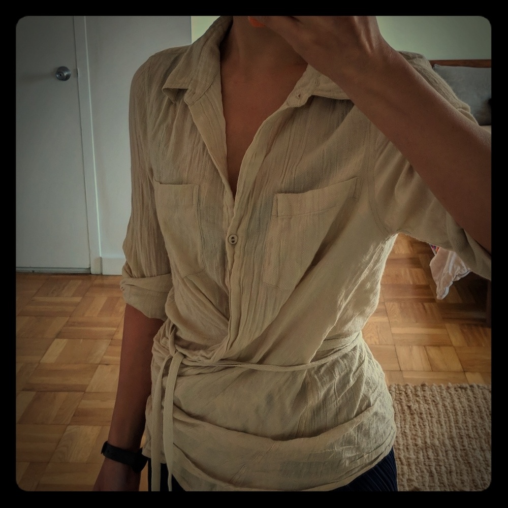 Nicholas K Roux wrap top